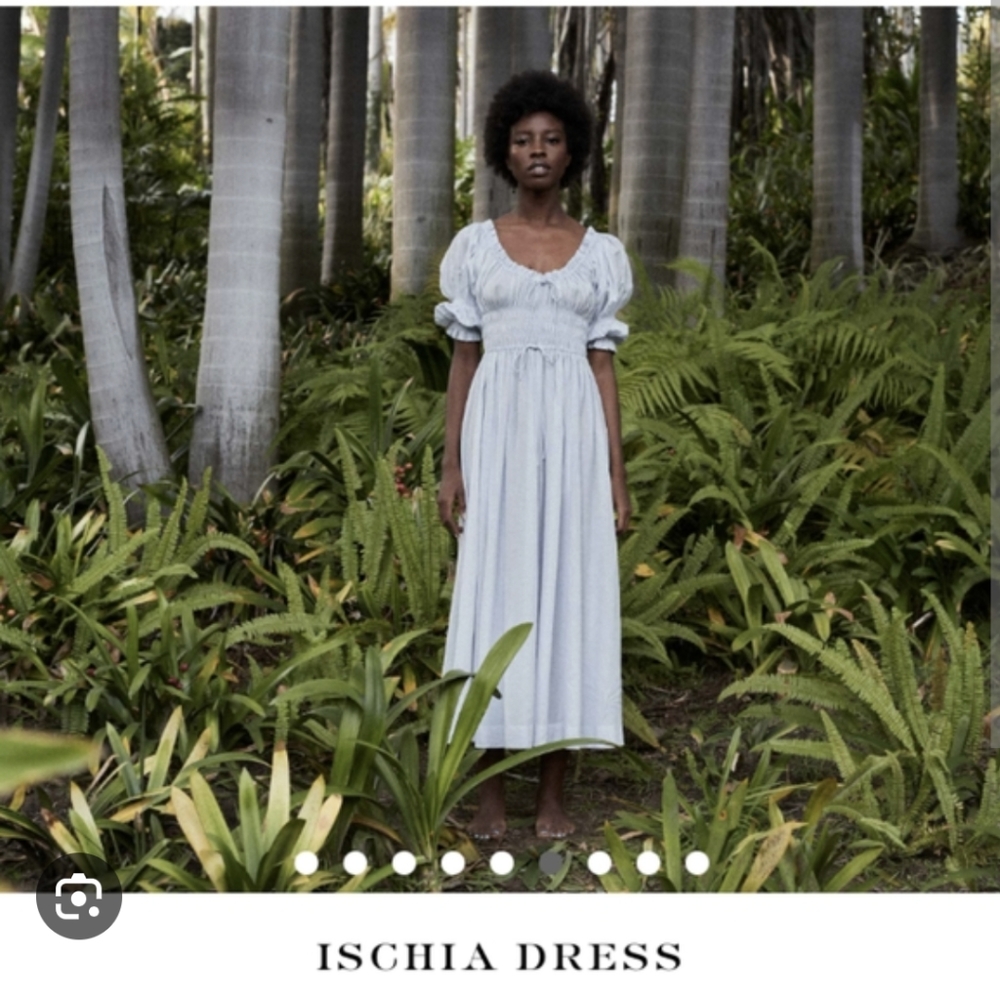 DÔEN Ischia Dress Seaglass Blue Size XL NWT